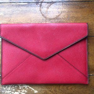 Rebecca Minkoff Leo clutch, red